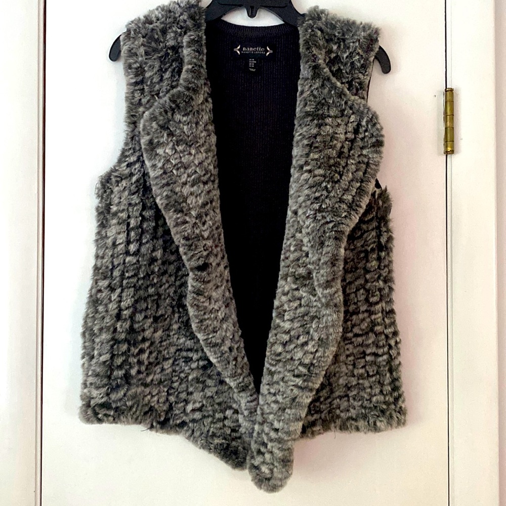 Nanette, Nanette Lepore Faux Fur Vest Medium